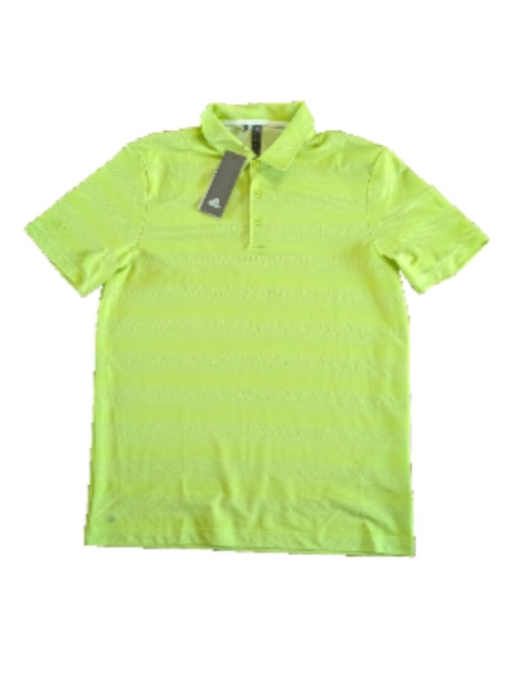 ADIDAS GOLF Men's HEAT.RDY Heather Short Sleeve Polo Shirt Pulse Lime Sz M NWT